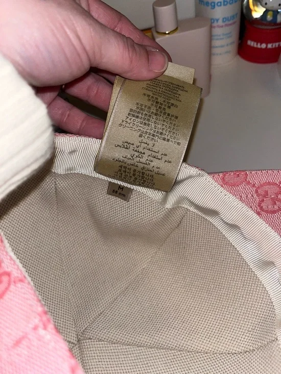 Gucci Pink GG Jacquard Baseball Cap - Picture 6 of 6